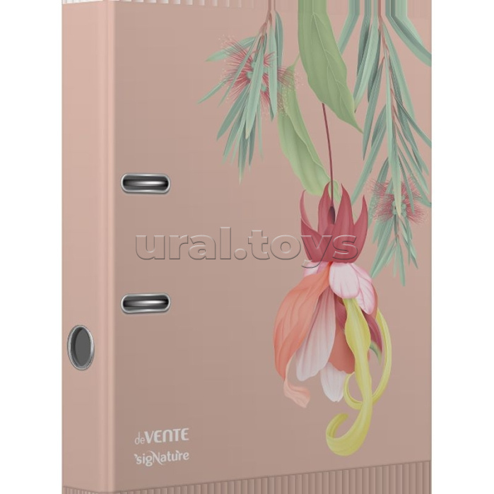 Папка с арочным механизмом "sigNATURE" A4 75 мм PP картонная разобранная, металлическая окантовка, запечатка форзаца, наварной карман с этикеткой, с рисунком