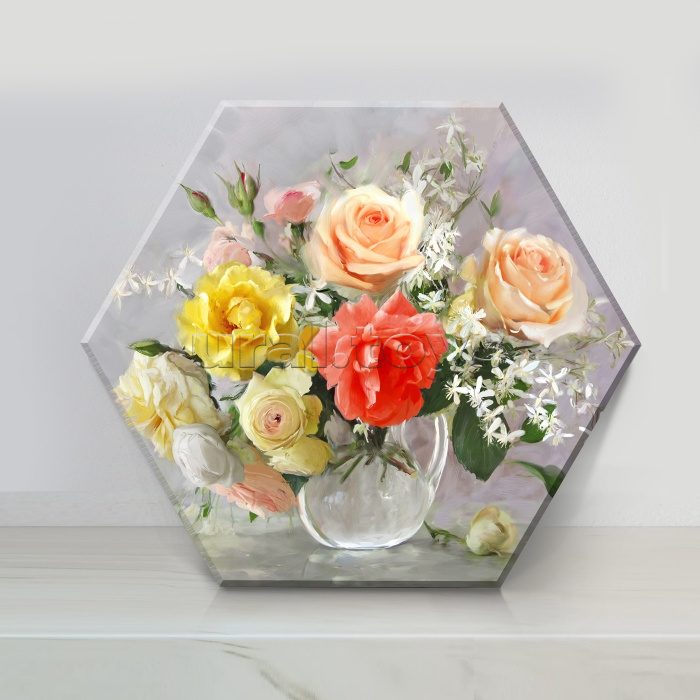 Картина по номерам 37х32 "Бузин. Акварельный букет" Гексагон (28 цветов) Картина по номерам 37х32 "Бузин. Акварельный букет" Гексагон (28 цветов)