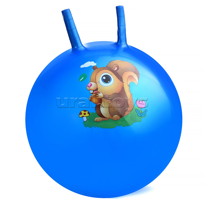 Мяч с рожками 45 см "Зверята"