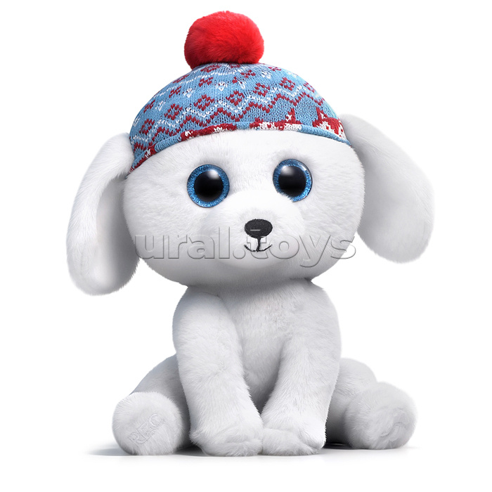 Собака "Пушистик" свет, звук, в коробке