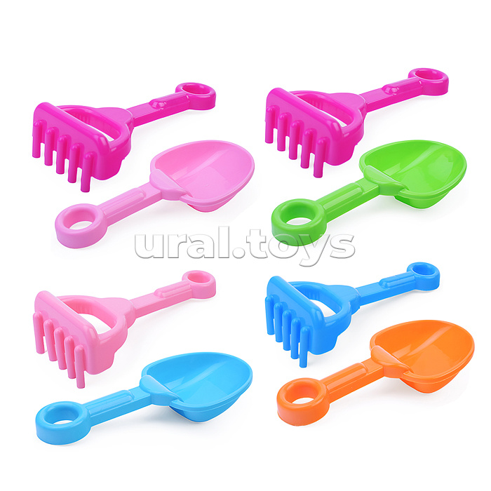 Набор для песка лопатка+грабельки