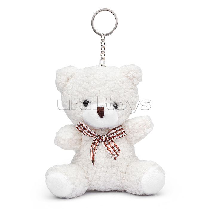 Мягкая игрушка-брелок "Медведь с бантиком" 10 см.