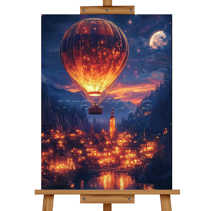 Мозаика алмазная "Воздушный шар" 30*20 см.