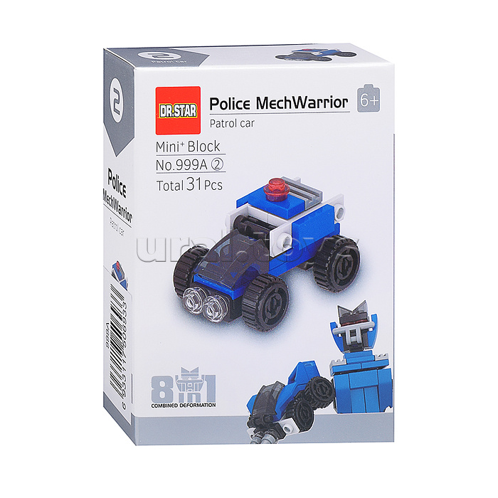 Конструктор "Полицеский робот" в коробке