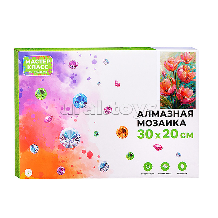 Мозаика алмазная "Весенние цветы" 20*30см.