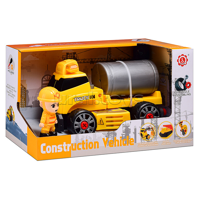 Конструктор-машина с отверткой, в коробке