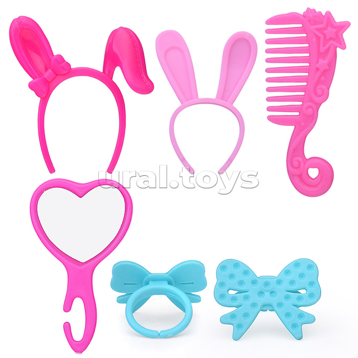 Кукла "Модный гардероб" с аксессуарами, в коробке