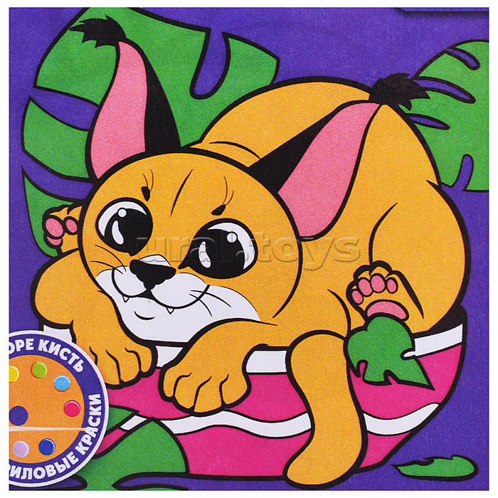 Картина по номерам "Маленький Шлёпа" 20х20см