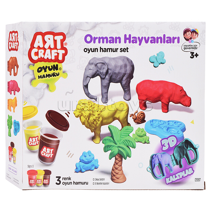 Набор для лепки "Африка" тесто 3х56г
