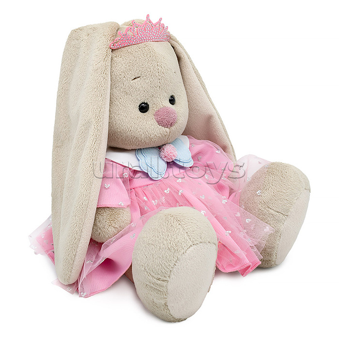 Зайка Ми в платье и розовой диадеме (большой)