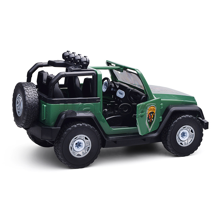 Конструктор "Сафари джип" с отверткой (свет,звук) в коробке
