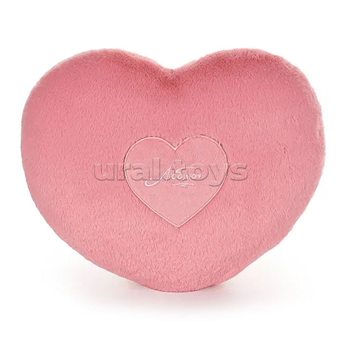 Подушка Сердце пудровая (с сердцем) 30х23см