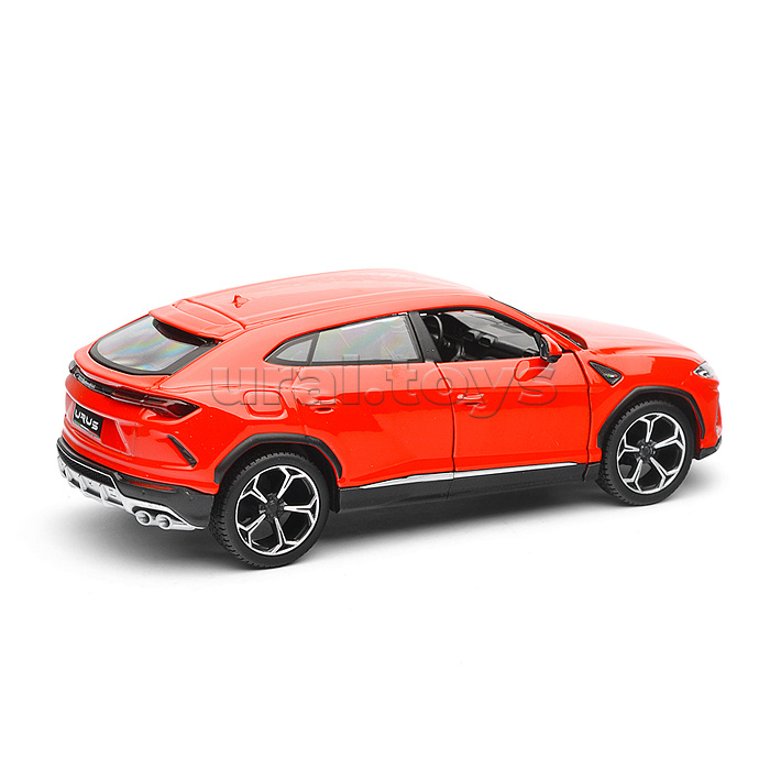 Машинка die-cast Lamborghini Urus, 1:25, красная, открывающиеся двери. Машинка die-cast Lamborghini Urus, 1:25, красная, открывающиеся двери.