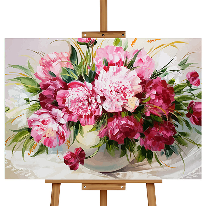 Набор для рисования "Картина по номерам 30х40см. Пионы"