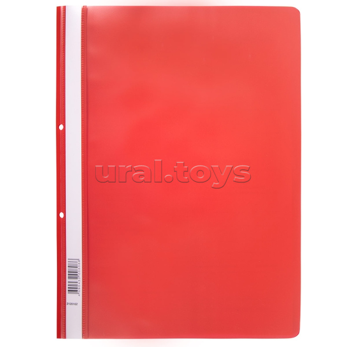 Папка-скоросшиватель с перфорацией A4 120/160 мкм. песок, красный Classic