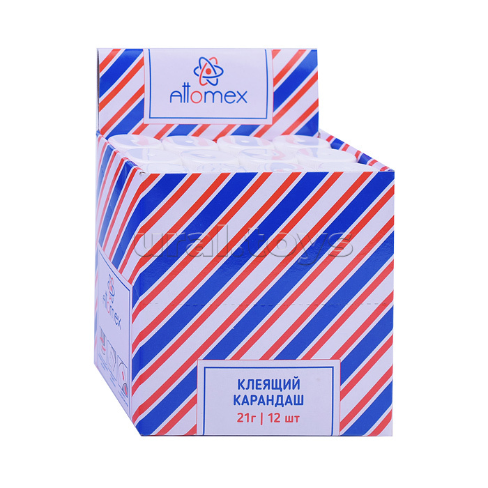 Клеящий карандаш PVA основа "Attomex" 21 г в картонном дисплее с пластиковым поддоном Клеящий карандаш PVA основа "Attomex" 21 г в картонном дисплее с пластиковым поддоном