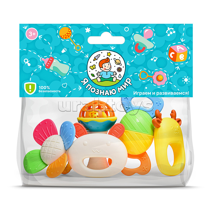 Набор погремушек "Сказочное детство" в пакете Набор погремушек "Сказочное детство" в пакете