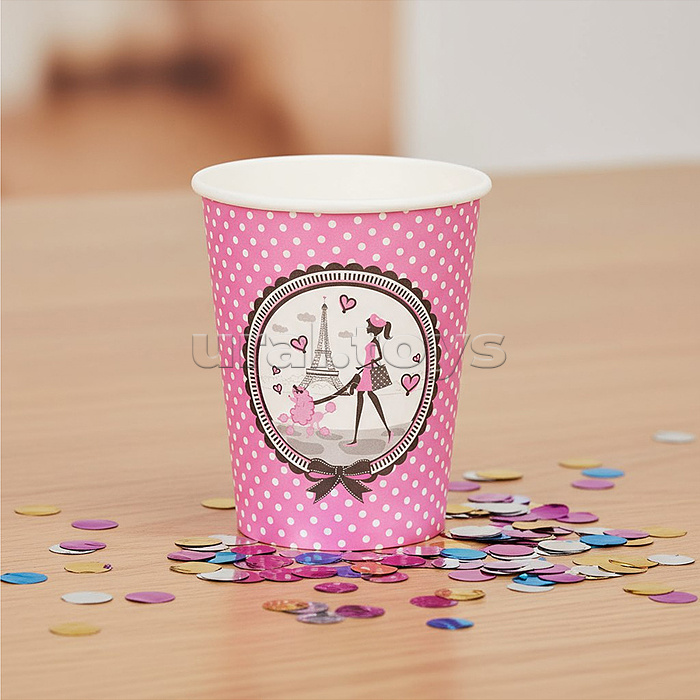 Набор посуды одноразовой "Париж" стаканы (10 шт)