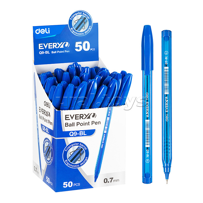 Ручка шариковая корп.синий d=0.7мм чернила син.