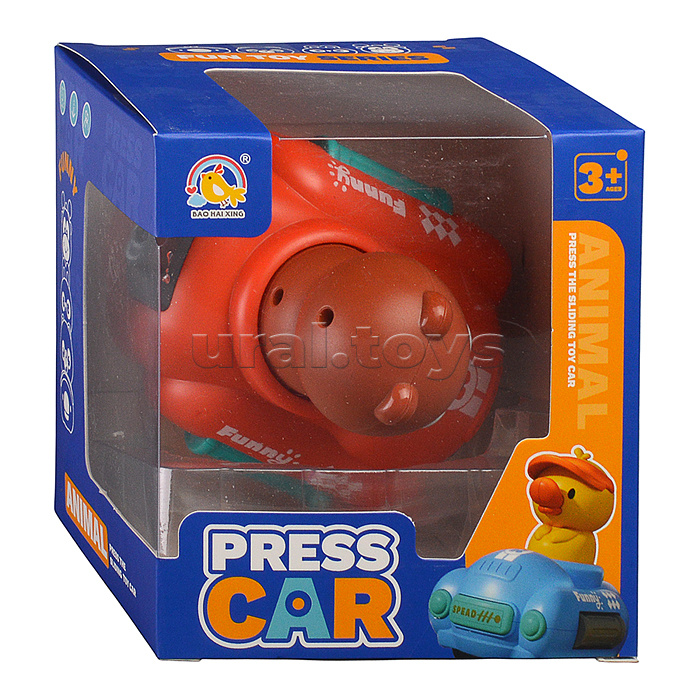 Машина "Веселый зоопарк-2" в коробке