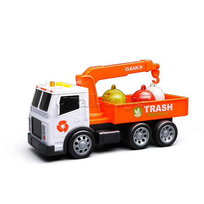 Машина "Кран" 1:32 (свет. Звук) в коробке