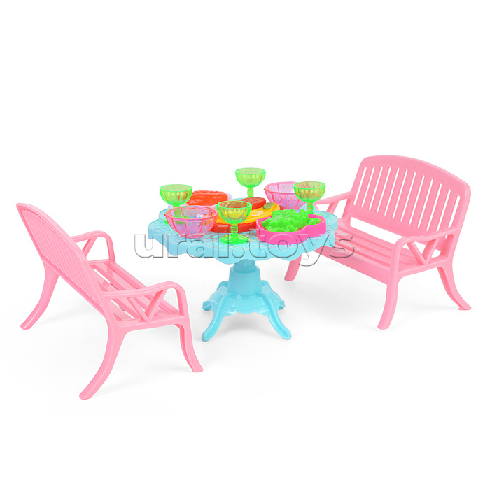 Набор мебели "Пикник" (15 предметов) под колпаком