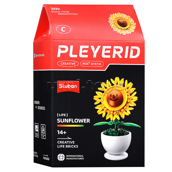 Конструктор "Растение в горшке" в ассортименте, (упак. 6шт.) в коробке