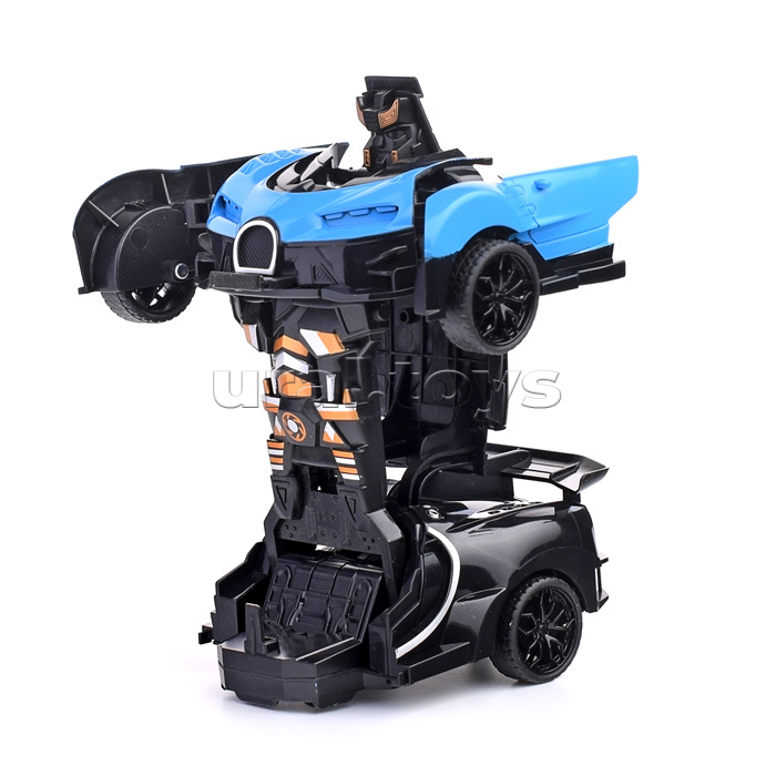 Трансформер Робот-машина Краш, инерц. механизм, синий