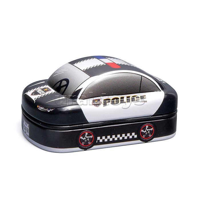 Точилка металлическая "Машинка" 2 отверстия для заточки, 4 дизайна, с контейнером для стружки