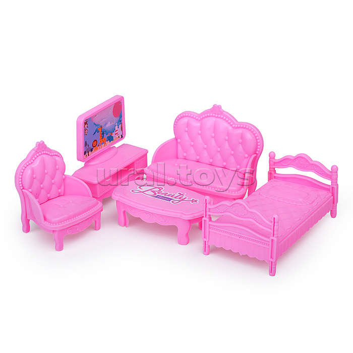 Дом для куклы "Вилла" с мебелью, в коробке