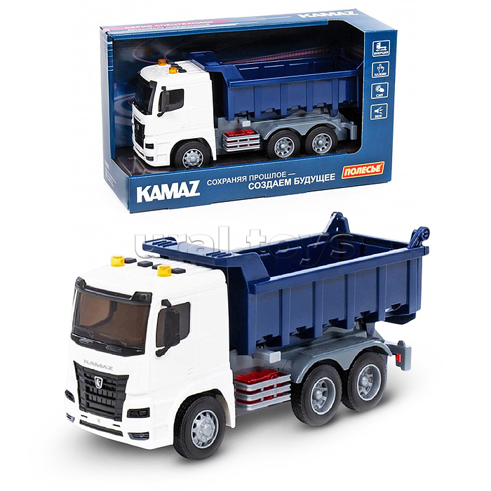 KAMAZ, автомобиль-самосвал инерционный (со светом и звуком)