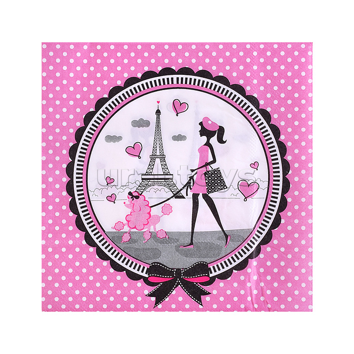 Набор посуды одноразовой "Париж" салфетки (20 шт)