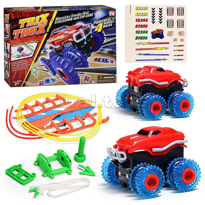 Машина-трюкач на батарейках, в коробке