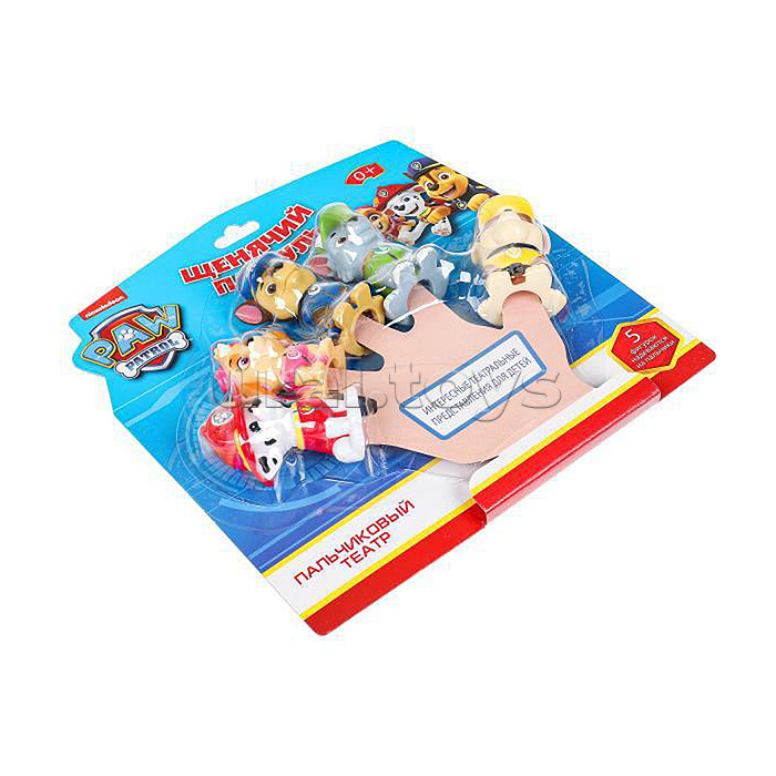 Игрушка для ванны "Щенячий Патруль. Пальчиковый театр"  5 шт. на блистер
