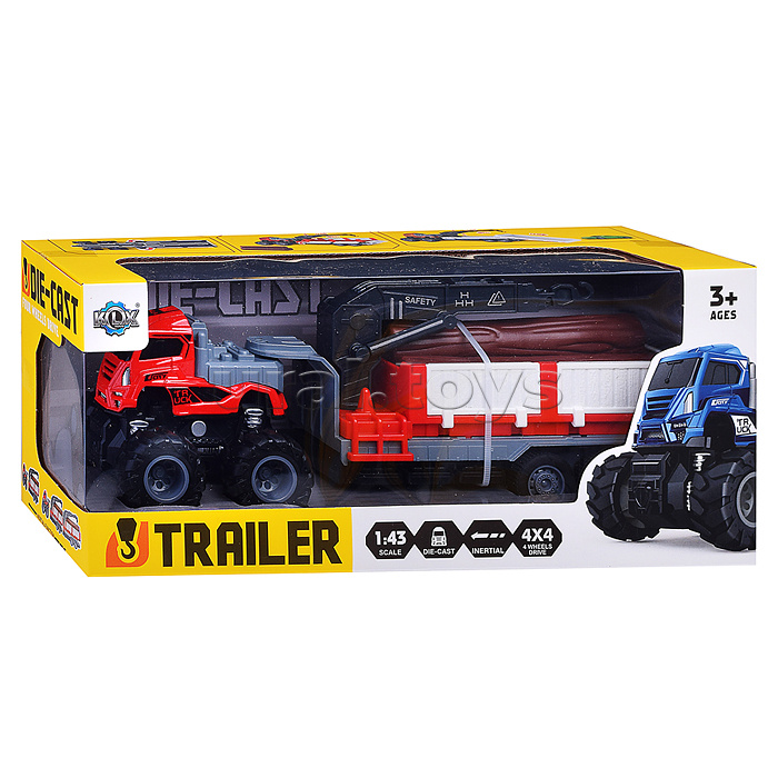 Машина "Мега лесовоз" в коробке