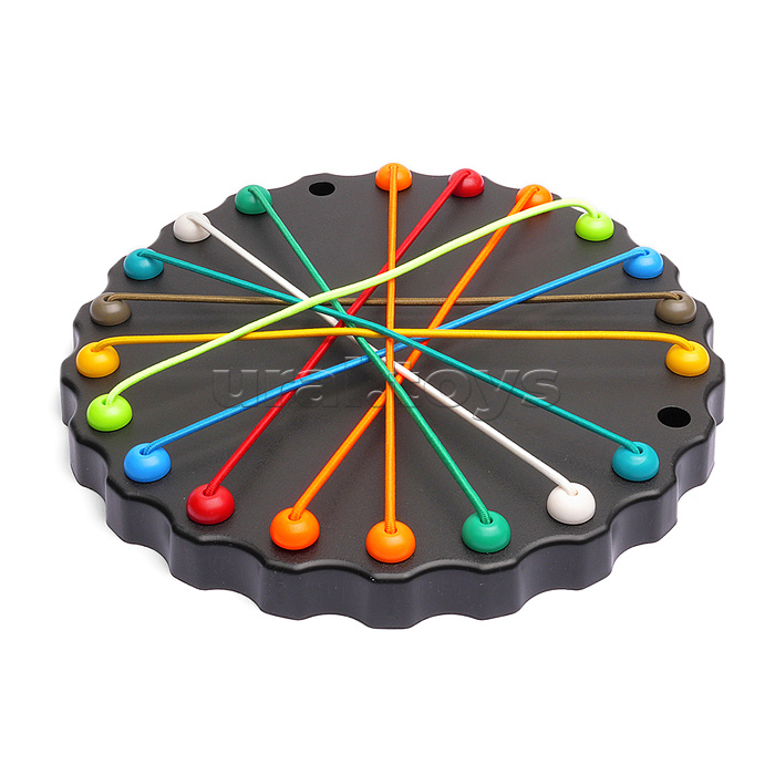 Игра настольная "Распутай шнурочки" в коробке Игра настольная "Распутай шнурочки" в коробке