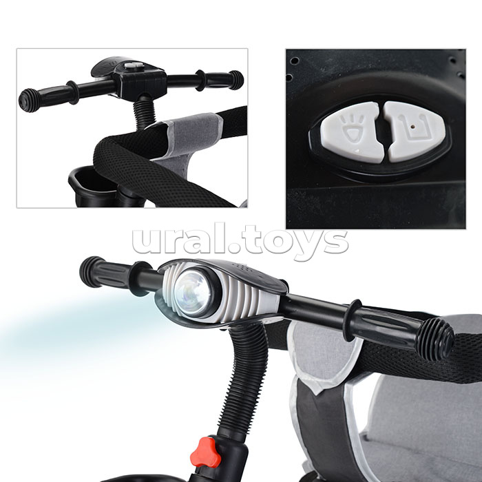 Велосипед 3-х колесный, серый