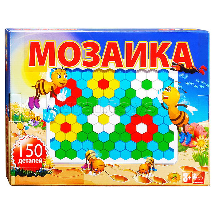 Мозаика Пчелка 120 элементов в коробке