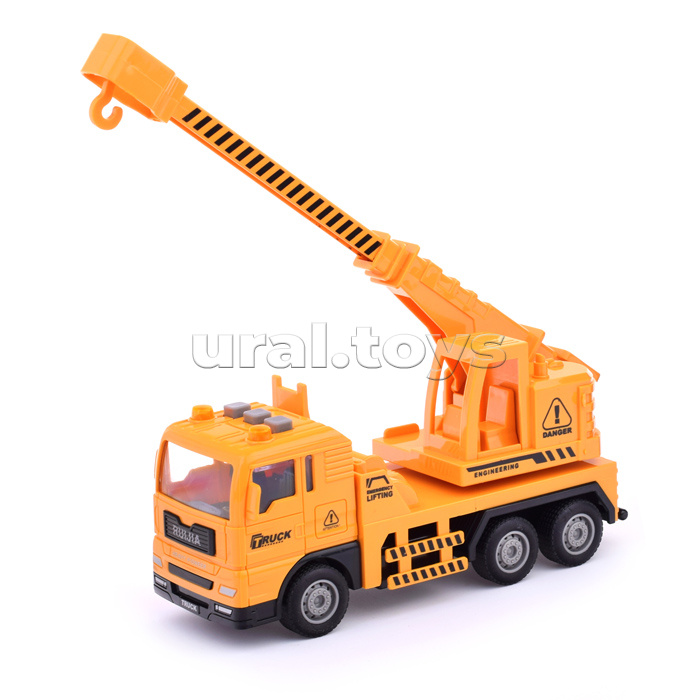 Машина "Автокран" (свет, звук) в коробке