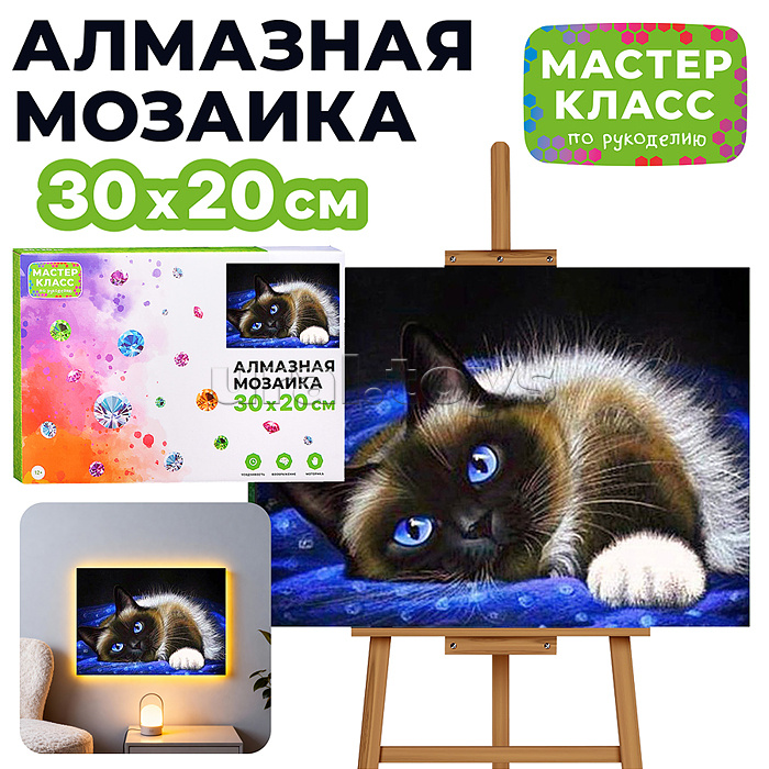 Мозаика алмазная "Изящность" (светится в темноте) 20*30см.