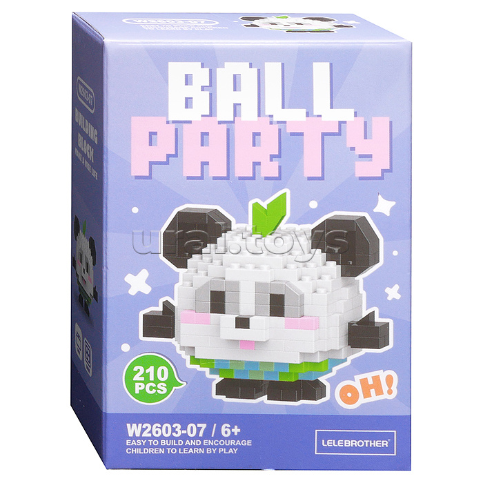 Конструктор "Панда" (210 дет.) в коробке