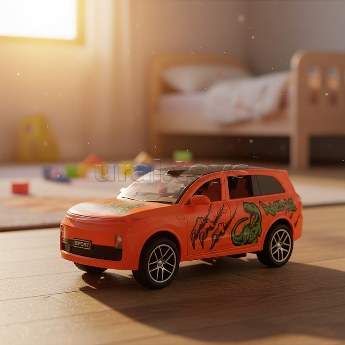 Машина "Неудержимый" (свет, звук) в коробке