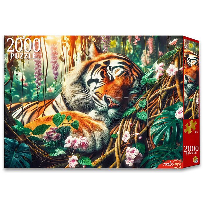 Пазлы 2000 "Спящий тигр"