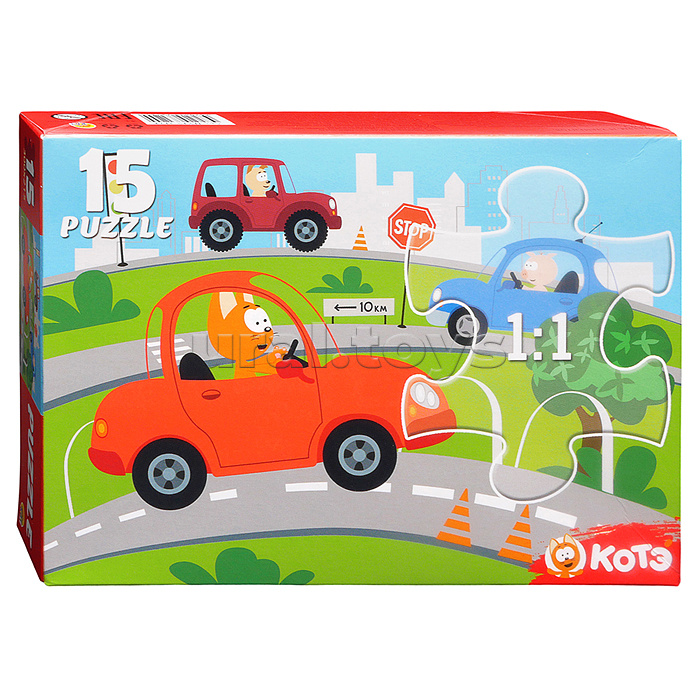 Пазлы 15 "Котэ"