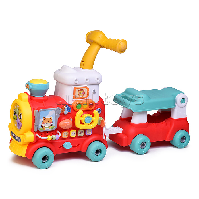 Игровой центр-Каталка "Маленький поезд" со спреем, в коробке