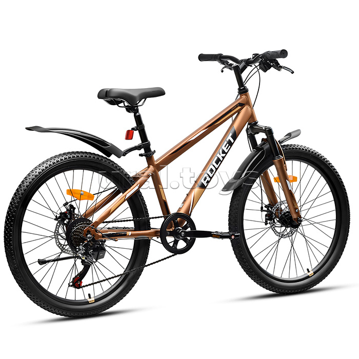 Велосипед 24" Rocket Aries 1.0 , цвет коричневый, размер 13"