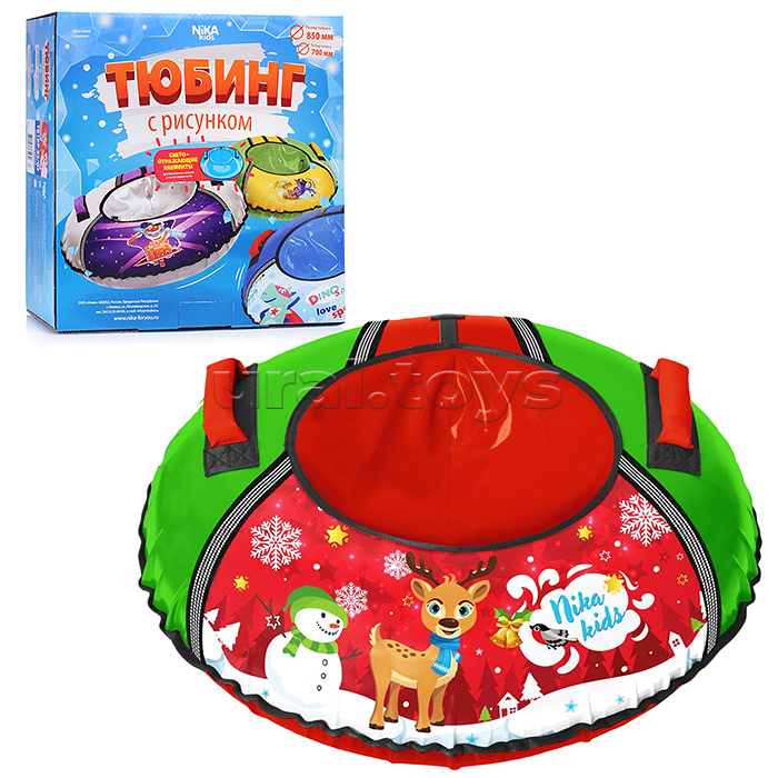 Игрушка. Тюбинг с рисунком (с олененком)