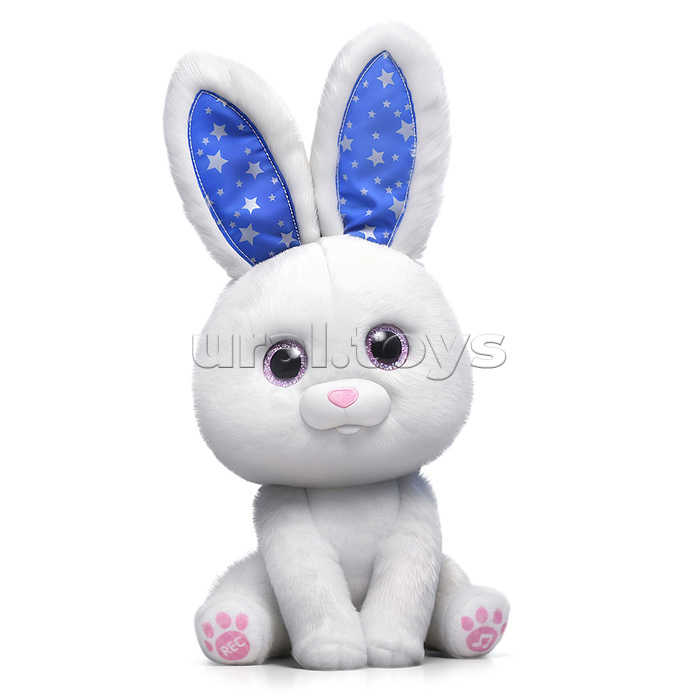 Заяц "Милый зайка" свет, звук, в коробке