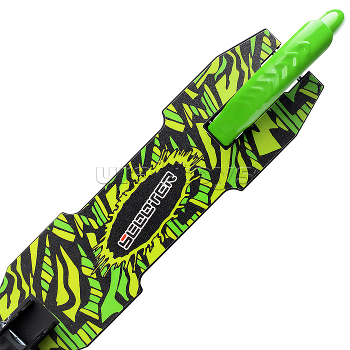 Самокат 2-х кол., зеленый, d 200 мм., PU, в коробке