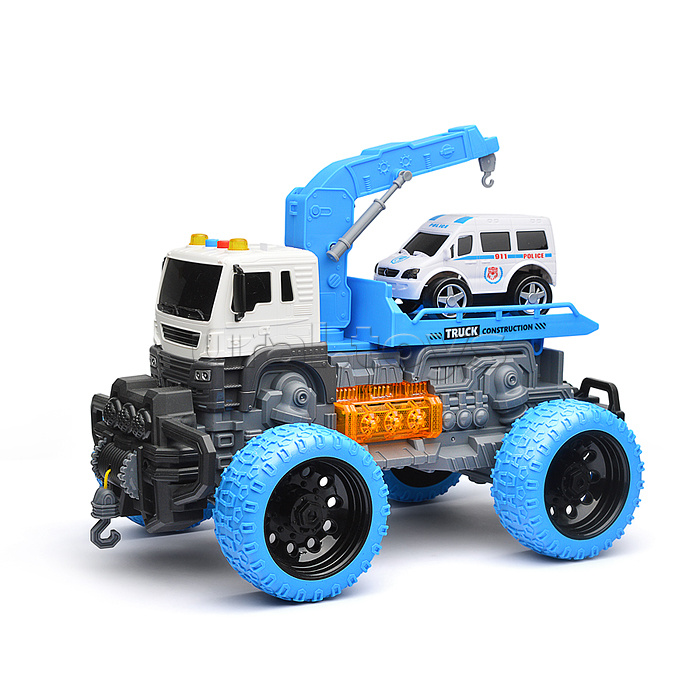 Машина "Эвакуатор" 1:16 (свет, звук) в коробке (цвет зеленый)